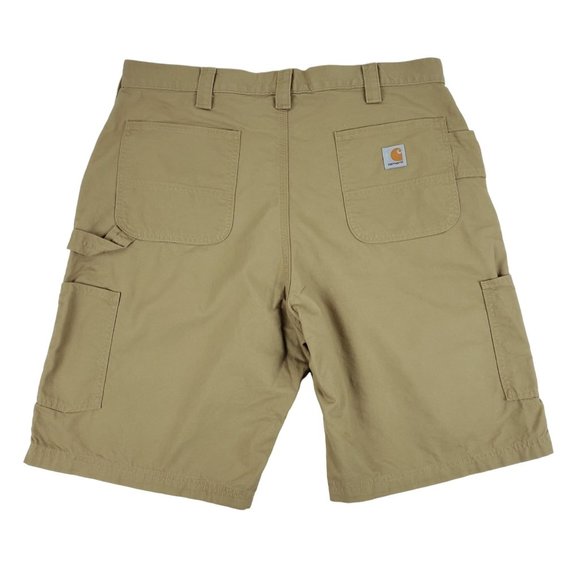 Carhartt Other - Carhartt Canvas Carpenter Work Shorts Brown Utility B147 DKH Men's Size 38 EUC